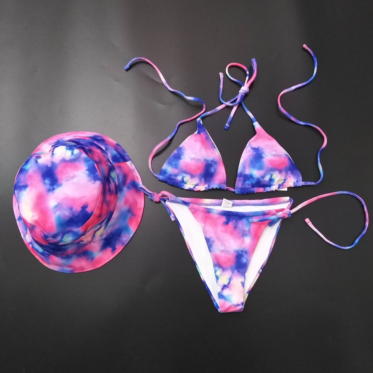 3 Piece Tie Dye Swimsuit - NuriLuxe